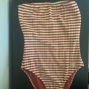 New Solid & Striped one piece swimsuit